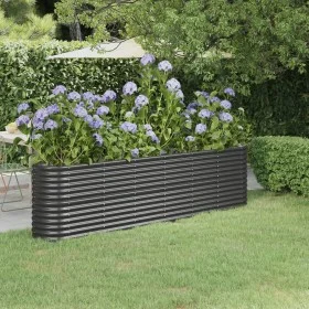 Pflanzbeet pulverbeschichteter Stahl anthrazit 260x40x68 cm von , Töpfe und Pflanzgefäße - Ref: Foro24-318906, Preis: 85,26 €...