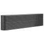 Anthracite powder-coated steel raised planter 260x40x68 cm by , Pots and planters - Ref: Foro24-318906, Price: 88,94 €, Disco...