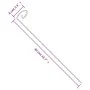 Plant stakes 20 units dark green steel 40 cm by , Trellises and plant supports - Ref: Foro24-319362, Price: 22,00 €, Discount: %