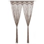 Cortina de macramé algodón gris taupé 140x240 cm de , Cortinas y visillos - Ref: Foro24-323980, Precio: 45,92 €, Descuento: %