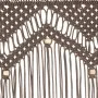 Macramé cotton curtain in gray taupe 140x240 cm by , Curtains and curtains - Ref: Foro24-323980, Price: 48,61 €, Discount: %