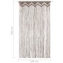 Cortina de macramé algodón gris taupé 140x240 cm de , Cortinas y visillos - Ref: Foro24-323980, Precio: 45,92 €, Descuento: %
