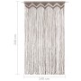 Cortina de macramé algodón gris taupé 140x240 cm