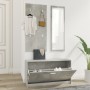 Shoe cabinet set 3 in 1 made of gray concrete plywood by , Shoe racks and shoe organizers - Ref: Foro24-342573, Price: 106,15...
