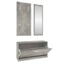 Shoe cabinet set 3 in 1 made of gray concrete plywood by , Shoe racks and shoe organizers - Ref: Foro24-342573, Price: 106,15...