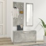 Shoe cabinet set 3 in 1 made of gray concrete plywood by , Shoe racks and shoe organizers - Ref: Foro24-342573, Price: 106,15...