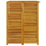 Mülleimerschuppen aus massivem Akazienholz 70x89x117 cm von , Halterungen für Abfallbehälter - Ref: Foro24-360027, Preis: 215...