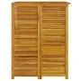 Solid acacia wood trash can shed 70x89x117 cm by , Waste container supports - Ref: Foro24-360027, Price: 211,21 €, Discount: %