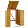 Solid acacia wood trash can shed 70x89x117 cm by , Waste container supports - Ref: Foro24-360027, Price: 211,21 €, Discount: %