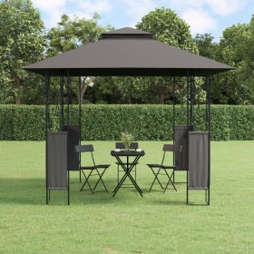 Gazebo with anthracite gray steel roof 300x300x270 cm by , Tents and gazebos - Ref: Foro24-360141, Price: 222,14 €, Discount: %