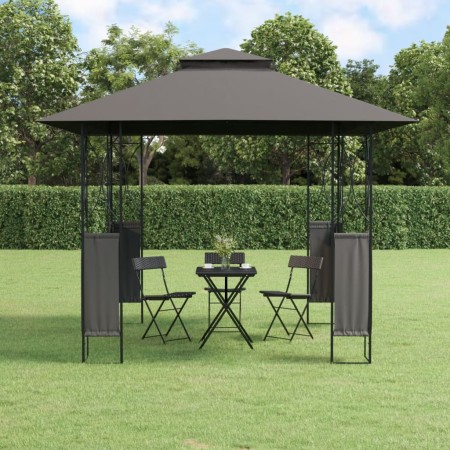 Cenador con tejado acero gris antracita 300x300x270 cm de , Carpas y cenadores - Ref: Foro24-360141, Precio: 222,02 €, Descue...