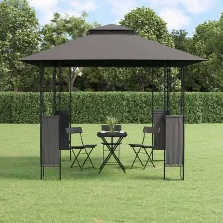 Cenador con tejado acero gris antracita 300x300x270 cm de , Carpas y cenadores - Ref: Foro24-360141, Precio: 217,69 €, Descue...