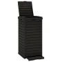 Outdoor black polypropylene trash can 41x41x86 cm by , Garbage cans and trash cans - Ref: Foro24-364171, Price: 126,66 €, Dis...