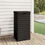 Outdoor black polypropylene trash can 41x41x86 cm by , Garbage cans and trash cans - Ref: Foro24-364171, Price: 126,66 €, Dis...