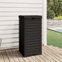 Outdoor Mülleimer aus Polypropylen schwarz 41x41x86 cm von , Mülltonnen und Mülltonnen - Ref: Foro24-364171, Preis: 144,95 €,...