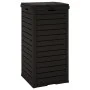 Outdoor black polypropylene trash can 41x41x86 cm by , Garbage cans and trash cans - Ref: Foro24-364171, Price: 126,66 €, Dis...
