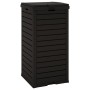 Outdoor Mülleimer aus Polypropylen schwarz 41x41x86 cm von , Mülltonnen und Mülltonnen - Ref: Foro24-364171, Preis: 144,95 €,...