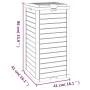 Outdoor black polypropylene trash can 41x41x86 cm by , Garbage cans and trash cans - Ref: Foro24-364171, Price: 126,66 €, Dis...