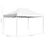 Carpa plegable profesional de aluminio blanca 4,5x3 m