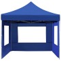 Carpa plegable profesional con paredes aluminio azul 4,5x3 m