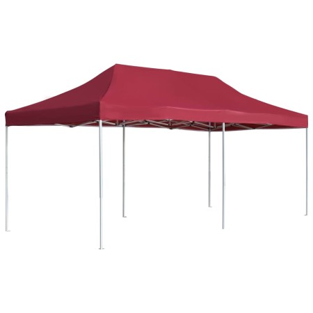 Carpa plegable profesional de aluminio rojo vino tinto 6x3m de , Carpas y cenadores - Ref: Foro24-45504, Precio: 232,25 €, De...