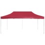 Carpa plegable profesional de aluminio rojo vino tinto 6x3m