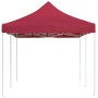 Carpa plegable profesional de aluminio rojo vino tinto 6x3m