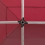 Carpa plegable profesional de aluminio rojo vino tinto 6x3m