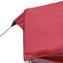 Carpa plegable profesional de aluminio rojo vino tinto 6x3m