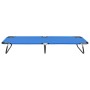 Tumbona plegable acero azul de vidaXL, Tumbonas - Ref: Foro24-47754, Precio: 62,24 €, Descuento: %