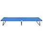 Tumbona plegable acero azul de vidaXL, Tumbonas - Ref: Foro24-47754, Precio: 74,02 €, Descuento: %