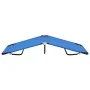 Folding blue steel deck chair by vidaXL, Loungers - Ref: Foro24-47754, Price: 74,02 €, Discount: %