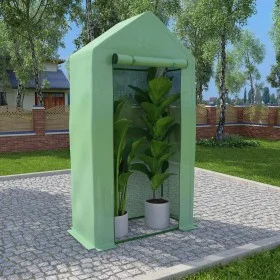 Greenhouse with steel structure 0.5 m² 1x0.5x1.9 m by , Greenhouses - Ref: Foro24-48168, Price: 36,17 €, Discount: %