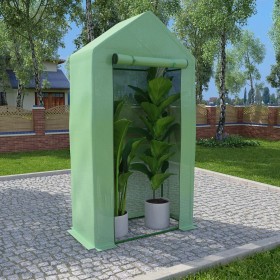Invernadero con estructura de acero 0,5 m² 1x0,5x1,9 m de , Invernaderos - Ref: Foro24-48168, Precio: 36,66 €, Descuento: %