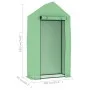Greenhouse with steel structure 0.5 m² 1x0.5x1.9 m by , Greenhouses - Ref: Foro24-48168, Price: 36,32 €, Discount: %