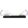 Folding sun lounger with black synthetic rattan canopy 213x63x97cm by , Loungers - Ref: Foro24-319638, Price: 161,55 €, Disco...