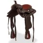 Western saddle, headstall, and breast collar real leather 12" brown by , Frames - Ref: Foro24-91350, Price: 165,25 €, Discoun...