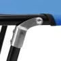 Tumbona plegable acero azul de vidaXL, Tumbonas - Ref: Foro24-47754, Precio: 74,02 €, Descuento: %