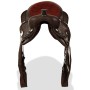 Montura occidental, cabezada y pechera cuero real 12" marrón de , Monturas - Ref: Foro24-91350, Precio: 175,29 €, Descuento: %