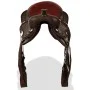 Western saddle, headstall, and breast collar real leather 12" brown by , Frames - Ref: Foro24-91350, Price: 165,25 €, Discoun...