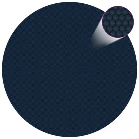 Cubierta solar de piscina de PE flotante negro y azul 210 cm de , Cubiertas para piscina - Ref: Foro24-92971, Precio: 22,00 €...