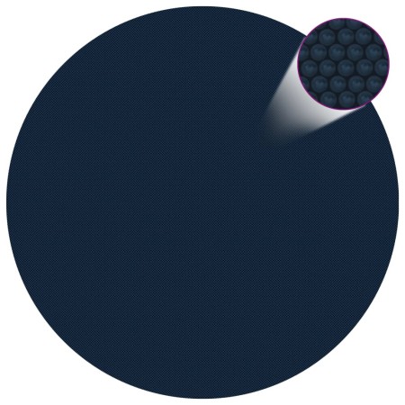 Cubierta solar de piscina de PE flotante negro y azul 210 cm de , Cubiertas para piscina - Ref: Foro24-92971, Precio: 22,41 €...