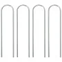 Football goal with white steel and polyester net 214x75x152 cm by , soccer goals - Ref: Foro24-93734, Price: 63,56 €, Discoun...
