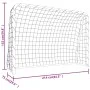 Football goal with white steel and polyester net 214x75x152 cm by , soccer goals - Ref: Foro24-93734, Price: 63,56 €, Discoun...