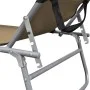 Klappbare Sonnenliege mit taupegrauer Aluminium-Markise von vidaXL, Liegen - Ref: Foro24-47773, Preis: 65,87 €, Rabatt: %
