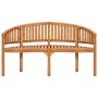 Bananenbank aus massivem Teakholz, 151 cm von vidaXL, Gartenbänke - Ref: Foro24-48021, Preis: 308,47 €, Rabatt: %