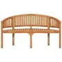 Banco tipo banana madera maciza de teca 151 cm de vidaXL, Bancos de jardín - Ref: Foro24-48021, Precio: 289,11 €, Descuento: %