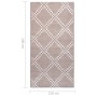 Alfombra de exterior PP marrón 120x180 cm de , Protectores para exterior - Ref: Foro24-310433, Precio: 30,92 €, Descuento: %