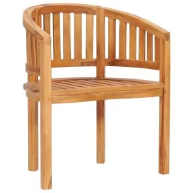Bananenstuhl aus massivem Teakholz von vidaXL, Gartenstühle - Ref: Foro24-48018, Preis: 171,78 €, Rabatt: %