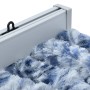 Cortina mosquitera azul y blanco chenilla 120x220 cm